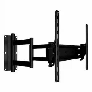 Soporte de pared articulado para TV, ideal para montaje seguro y ajustable en hogares y oficinas.